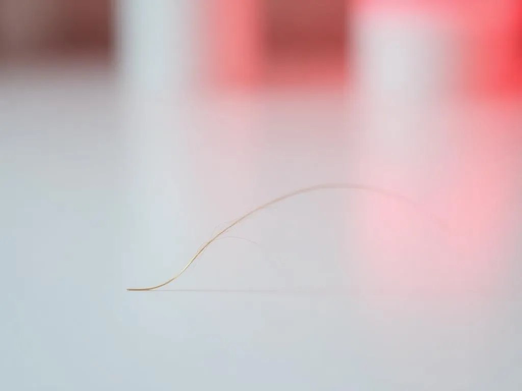 Fio de cabelo, a amostra usada no exame